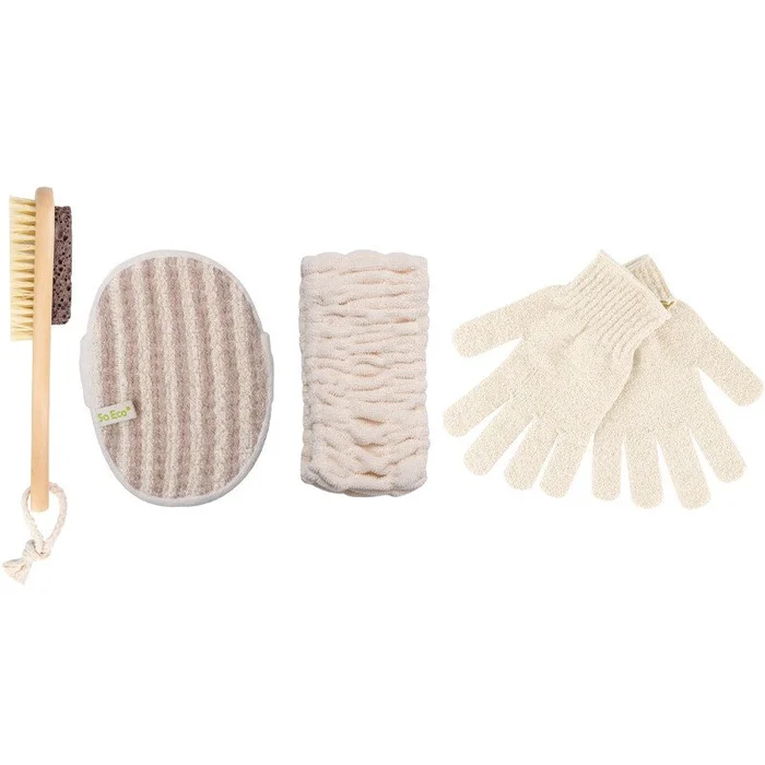 Coffret de bain exfoliant – Corps – 4 produits