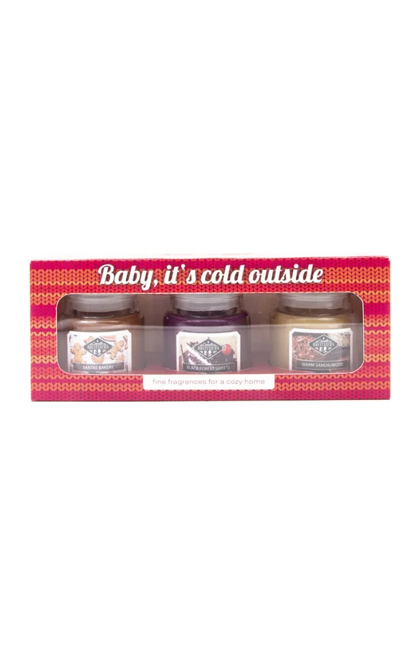 Coffret de bougies parfumées – Baby It’s Cold Outside – 3 x 85 g
