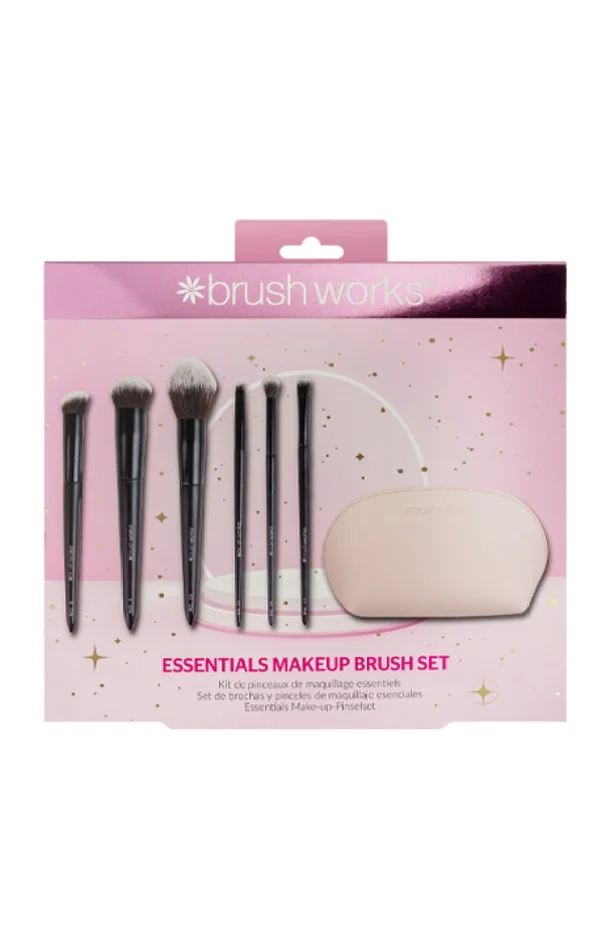 Coffret de pinceaux – Teint & yeux – Noir – 6 accessoires