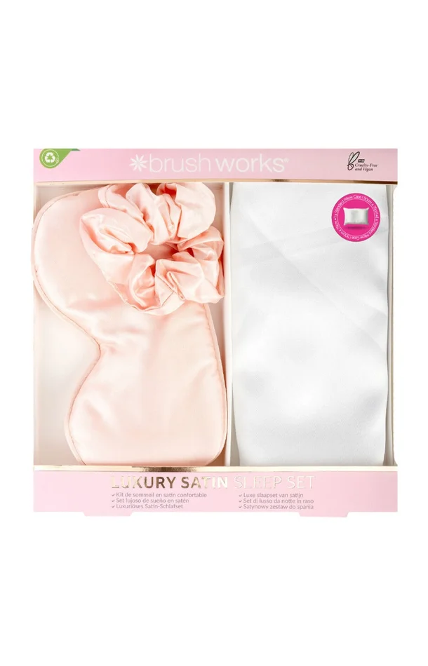 Coffret de sommeil en satin – 3 produits