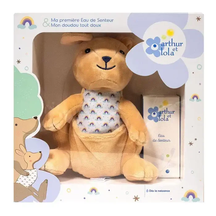 Coffret eau de senteur 50ml + doudou Kangourou