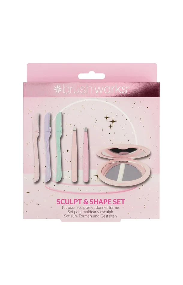 Coffret épilation sourcils – Pinces à épiler, miroir & rasoirs – 6 produits