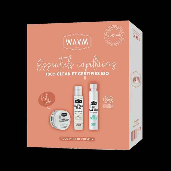Coffret Essentiels Capillaires 100% clean et certifiés BIO
