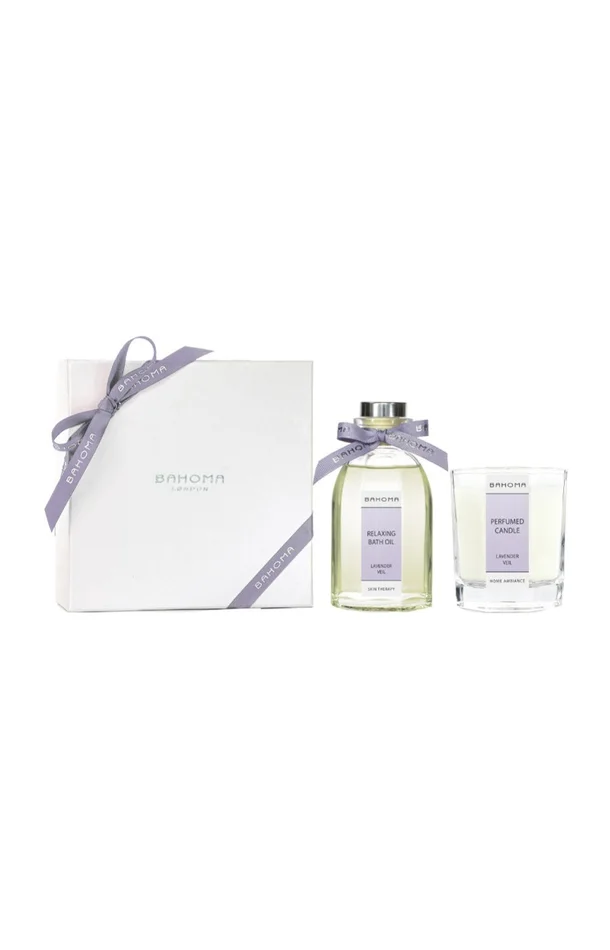 Coffret huile de bain & bougie – Lavender Veil