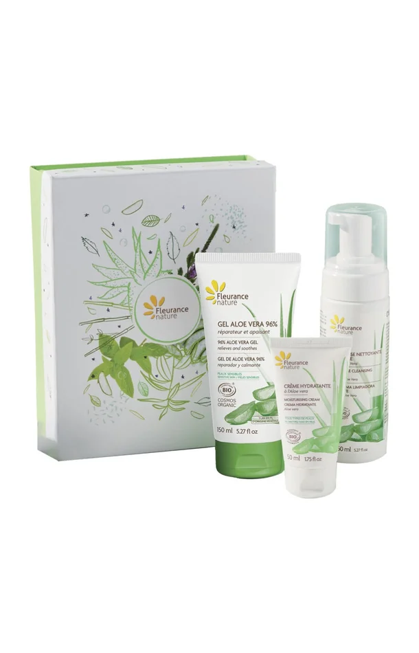 Coffret hydratant & apaisant – Aloe vera – Visage & corps – 3 soins