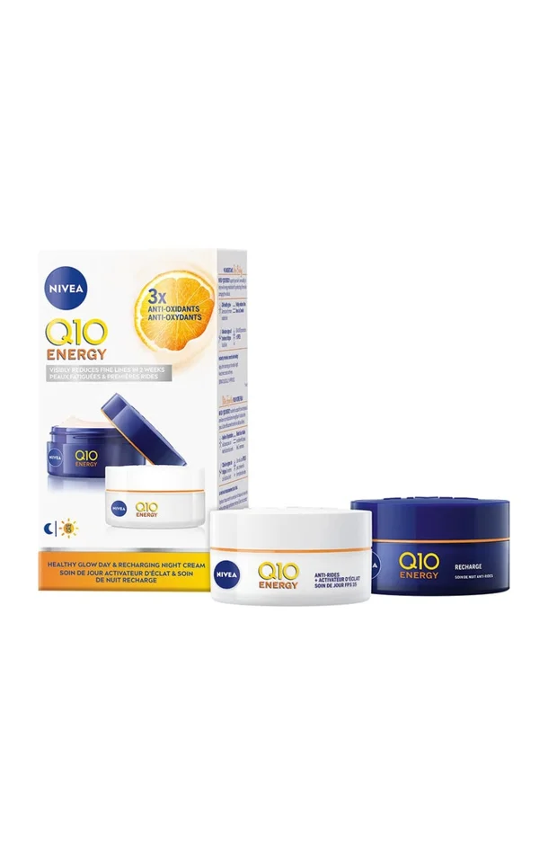 Coffret jour & nuit – Hydratant & énergisant – Q10 Energy – Peaux matures – 2 x 50 ml