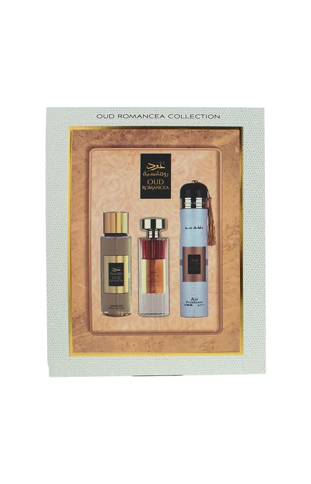 Coffret Oud Romancea Eau de parfum – Oriental – 3 produits