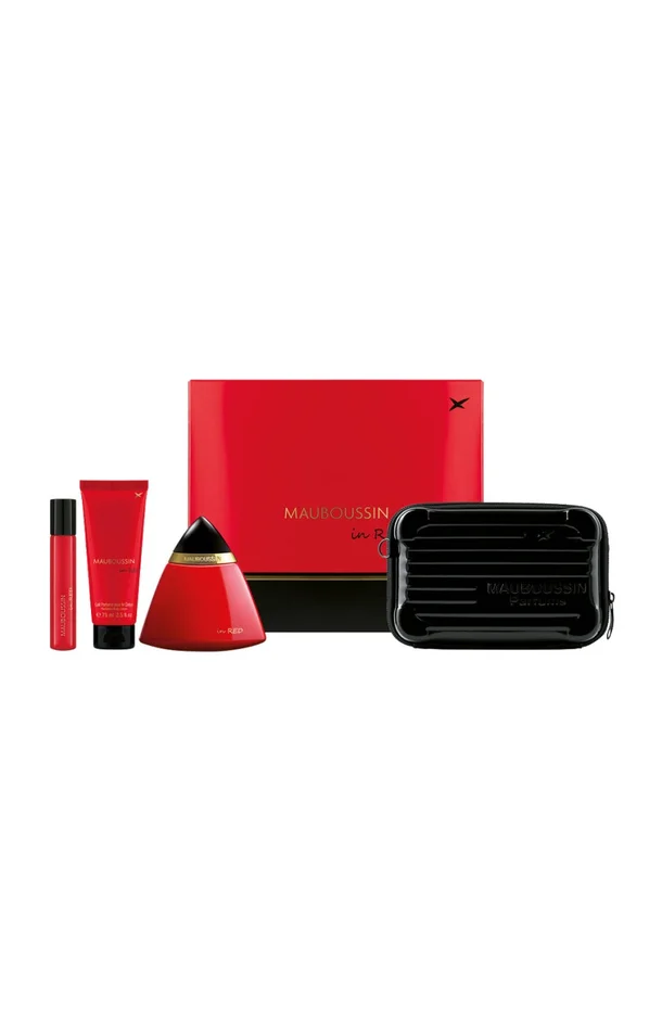 Coffret parfumé In Red – Femme – Oriental floral – 4 produits