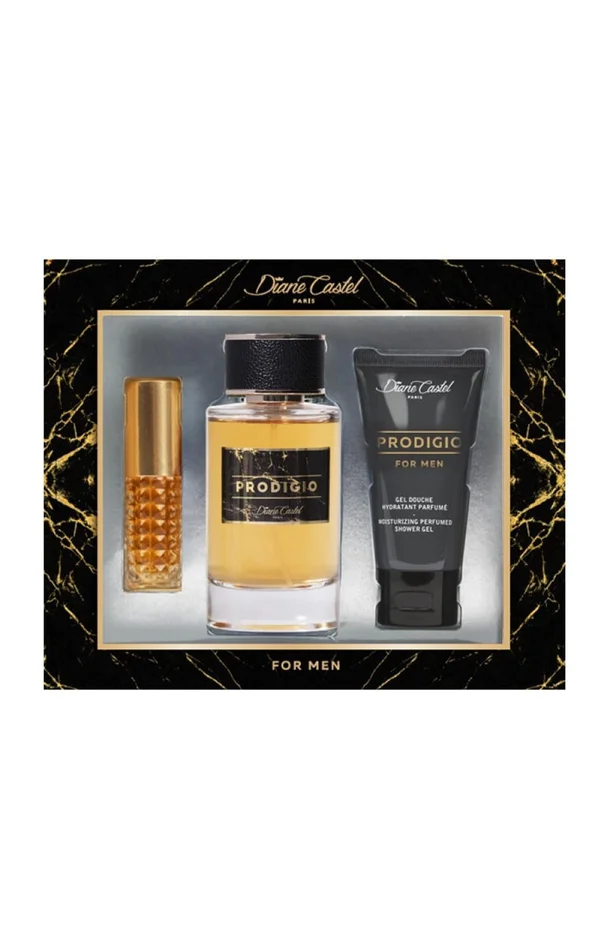 Coffret Prodigio Eau de parfum – Boisé – Homme – 3 produits