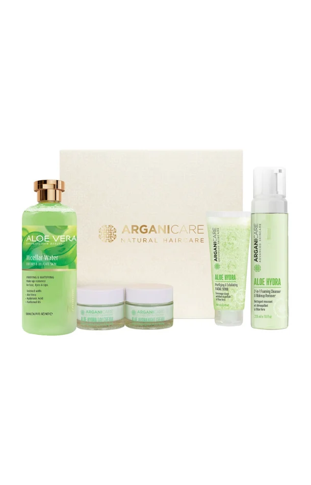 Coffret purifiant & hydratant – Aloe vera – Visage – 5 produits