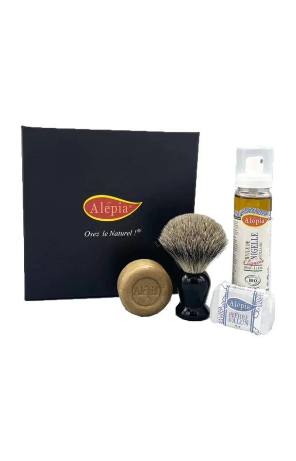 Coffret rasage au blaireau – Homme – 4 produits
