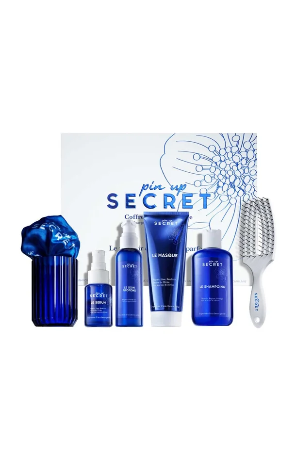 Coffret réparateur & fortifiant – Kératine, protéine de soie – Cheveux abîmés – 5 produits