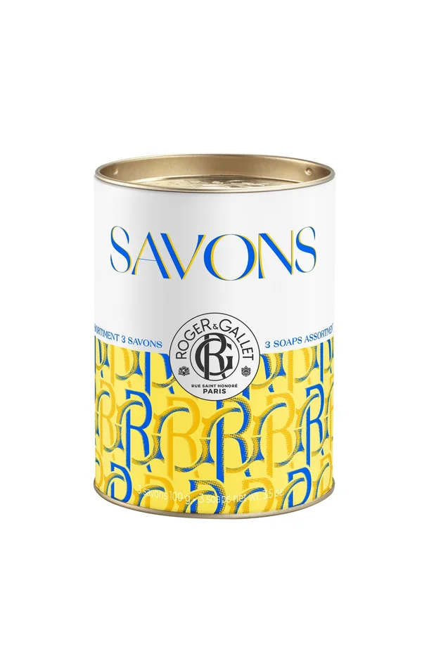 Coffret savons parfumés – Bois d’orange, cédrat & santal – 3 x 100 g