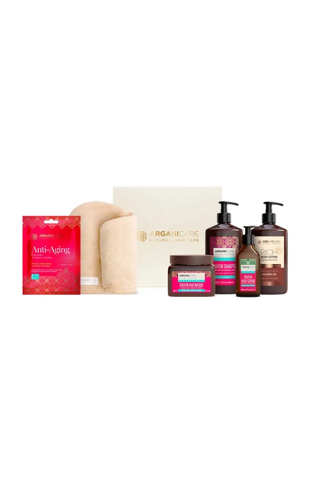 Coffret soin réparation – Kératine & Jojoba – 6 produits