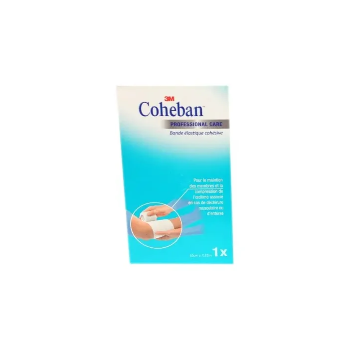 COHEBAN BANDE ELASTIQUE COHÉSIVE BLANC 10cm X 7.35m 3M
