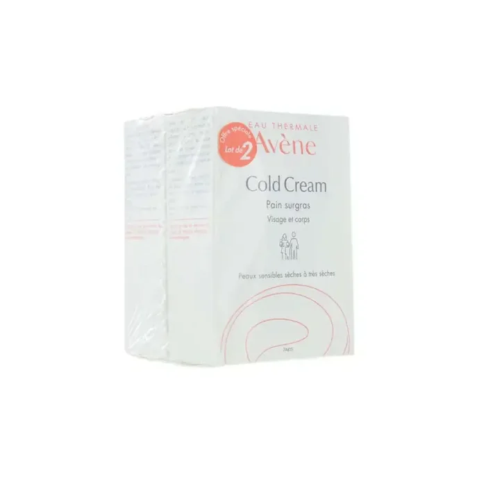 COLD CREAM LOT DE 2 PAINS 100 G AVENE