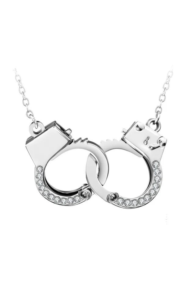Collier menottes – Laiton & cristaux