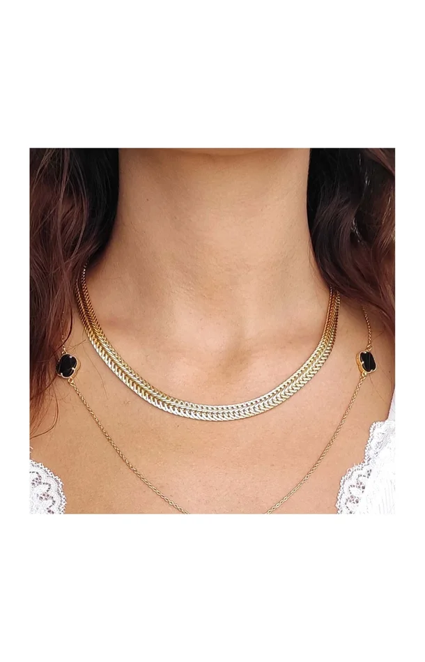 Collier ras du coup – Laiton doré à l’or fin
