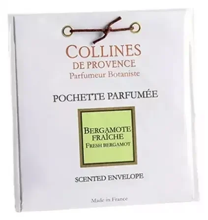 Collines de Provence Pochette Parfumée Les Naturelles 6 Grammes – Senteur Bergamote Fraîche