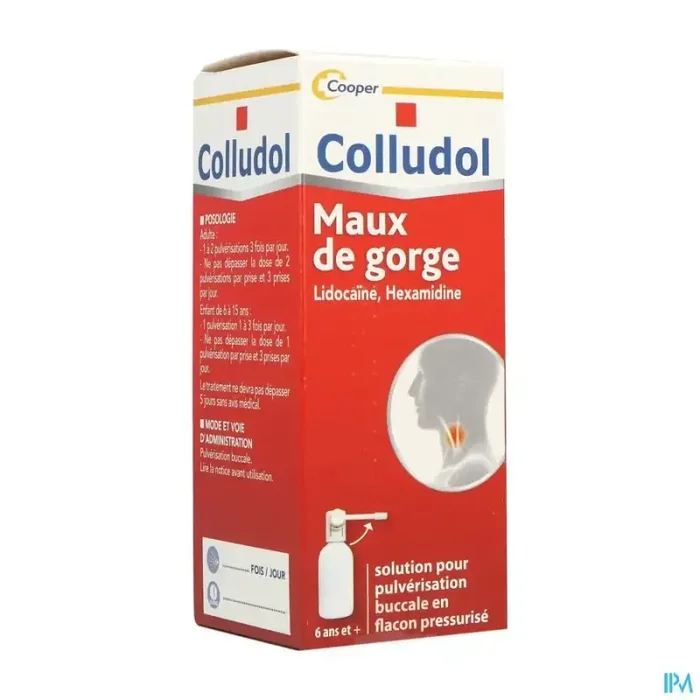 Colludol solution pour pulverisation buccale