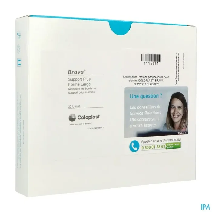 Coloplast brava support plus support poche renfort large 20