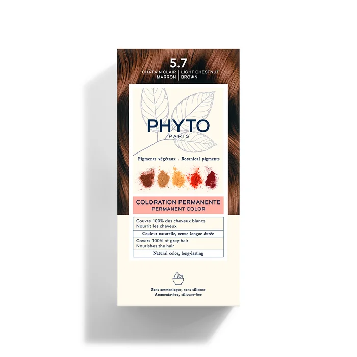 Coloration – 5.7 Châtain Clair Marron – Kit Coloration Permanente