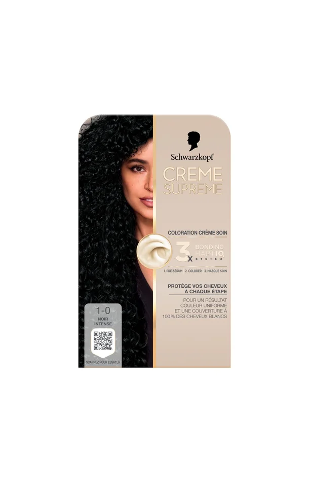 Coloration – Crème supreme – 1-0 Noir intense