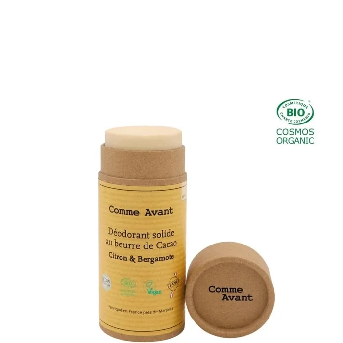 Comme Avant Déodorant Solide Au Beurre de Cacao Citron & Bergamote
