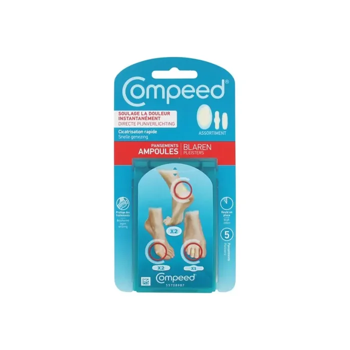 Compeed pansement ampoule Assortiment 5 pansements