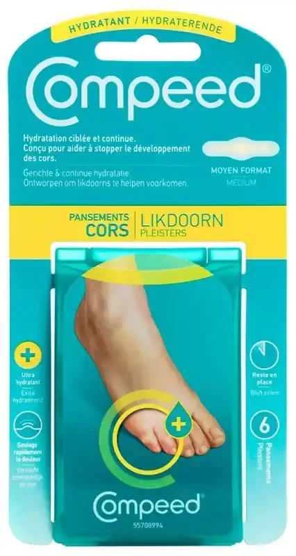 Compeed Pansements Cors Hydratant X6