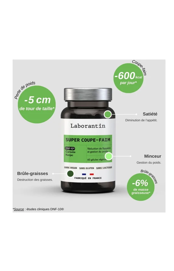 Compléments alimentaires – Super coupe-faim – 1 mois