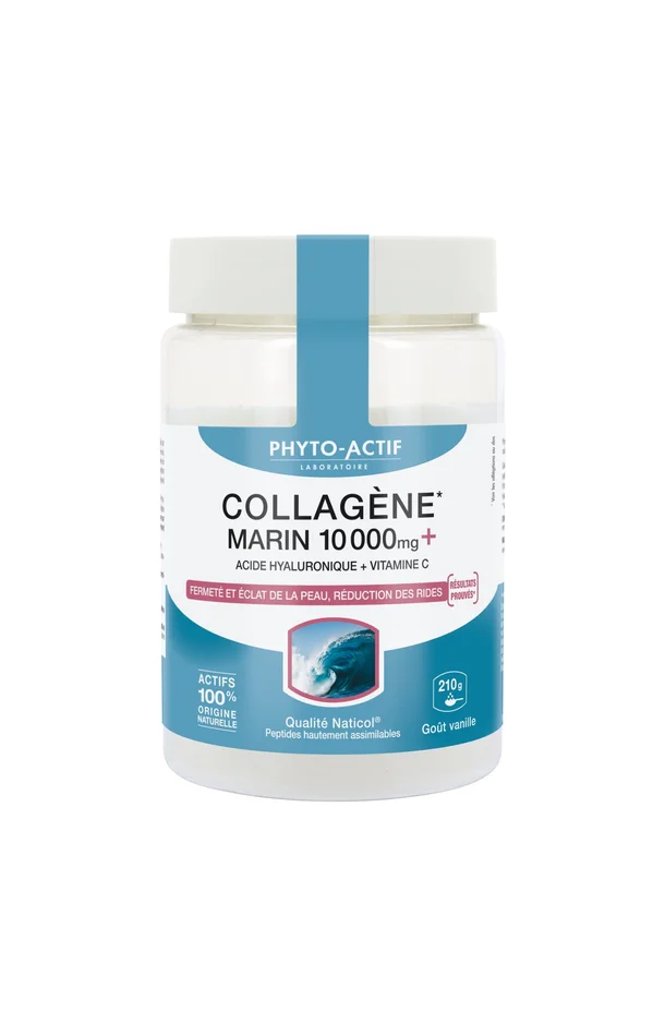 Compléments alimentaires en poudre – Collagène marin & acide hyaluronique – 210 g