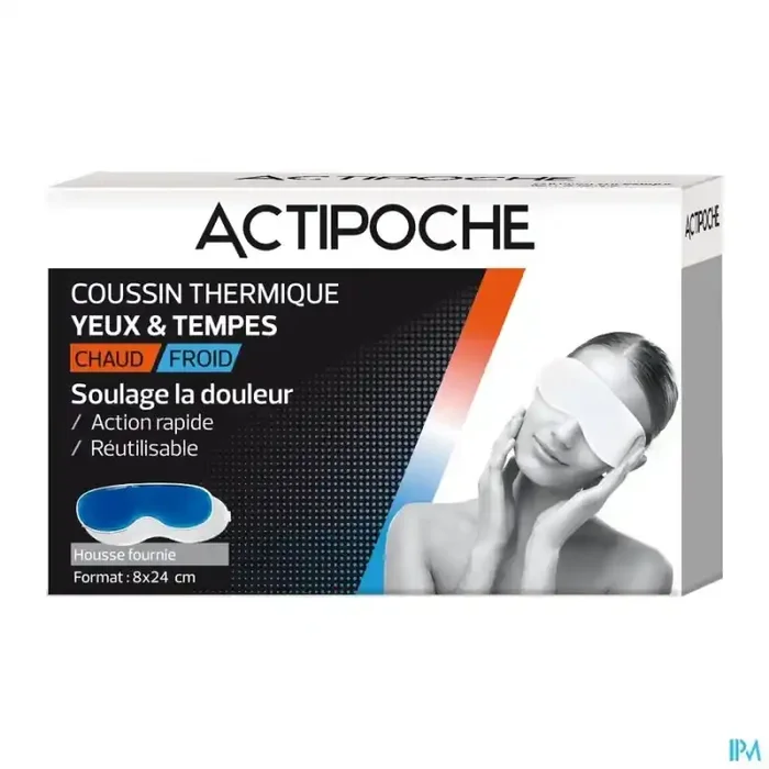 Cooper actipoche gel coussin masque yeux tempes