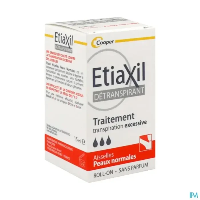 Cooper etiaxil detranspirant aisselles peaux normales roll on 15ml