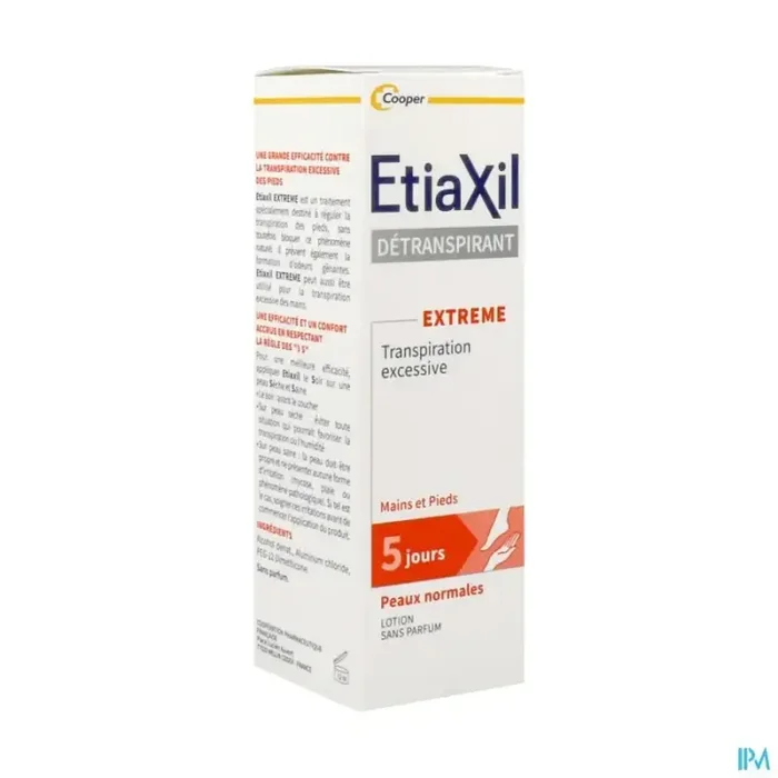 Cooper etiaxil detranspirant pieds lotion peaux normales 100ml