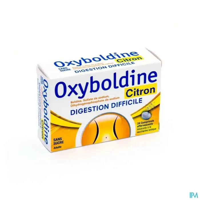 Cooper oxyboldine citron sans sucre comprimé effervescent 24