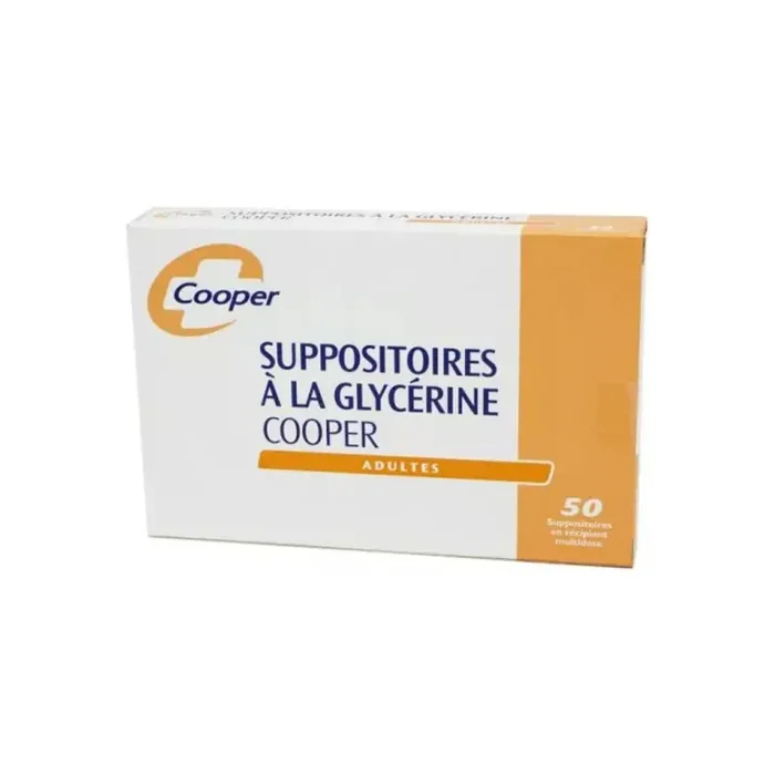 Cooper suppositoires glycerine adultes boite de 50