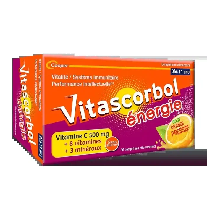 Cooper vitascorbol energie comprime effervescent 30