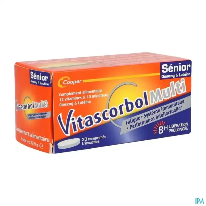Cooper vitascorbolmulti sénior comprime 30