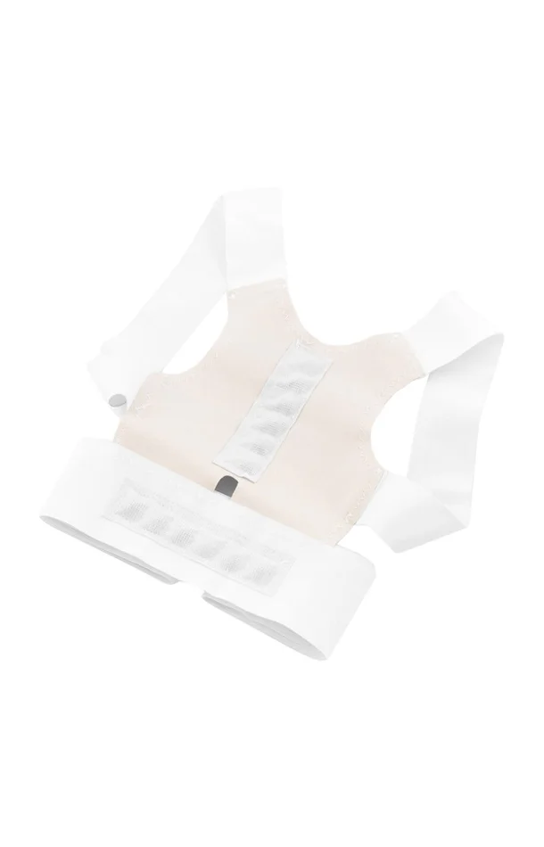 Correcteur de posture magnétique – Dos – Blanc & beige