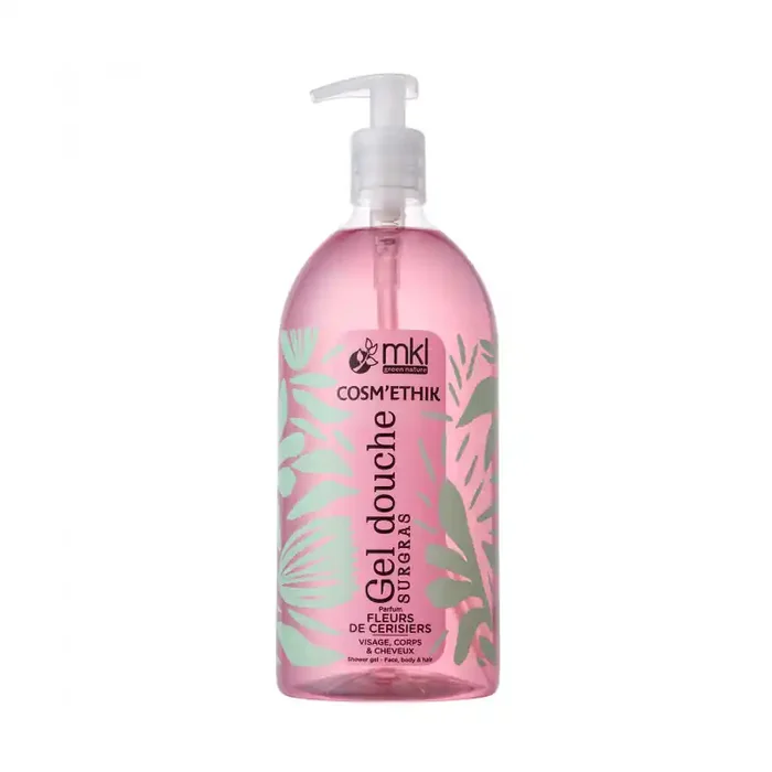 COSM‘ÉTHIK GEL DOUCHE SURGRAS FLEURS DE CERISIER 1L MKL