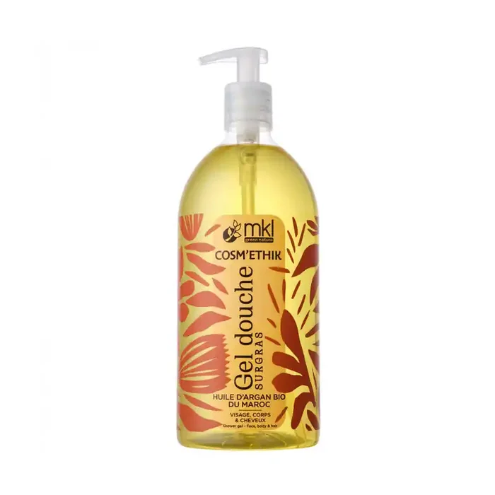 COSM‘ÉTHIK GEL DOUCHE SURGRAS HUILE D‘ARGAN BIO DU MAROC 1L MKL