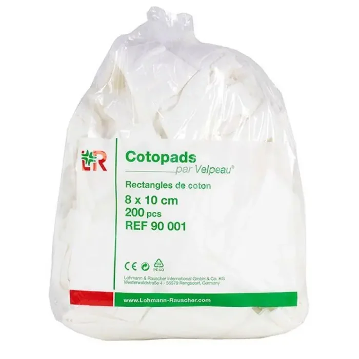 Cotopads Rect Cot 8x10cm 200