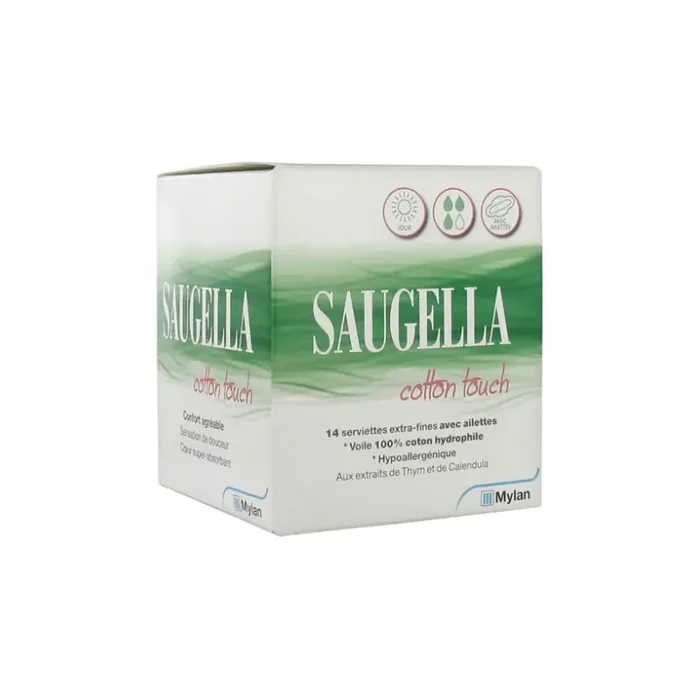 COTTON TOUCH SERVIETTES JOUR EXTRA-FINES AILLETTES X14 SAUGELLA