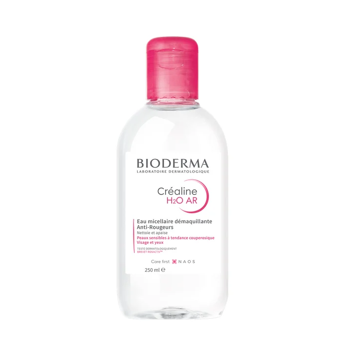 Créaline H2O AR – Eau Micellaire Sans rinçage Anti-Rougeurs – Peaux Sensibles 250 ml