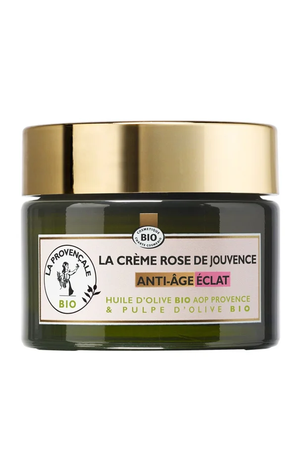 Crème anti-âge éclat bio – Huile & pulpe d’olive – Peaux matures