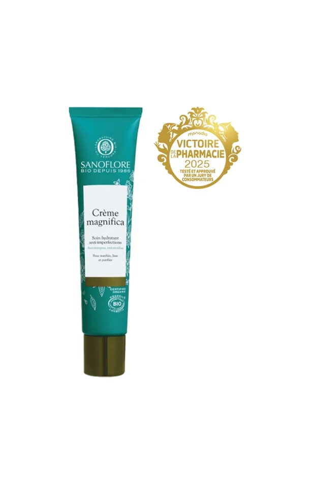 Crème anti-imperfections bio – Magnifica – Zinc – Peaux mixtes à grasses – 40 ml