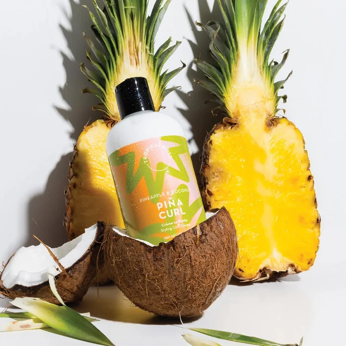 Crème coiffante – Ananas & noix de coco – Cheveux bouclés à crépus – 250 ml