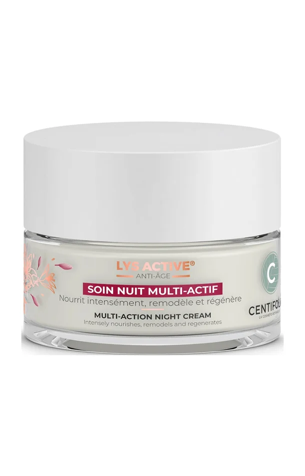 Crème de nuit anti-âge bio – Lys – Peaux matures