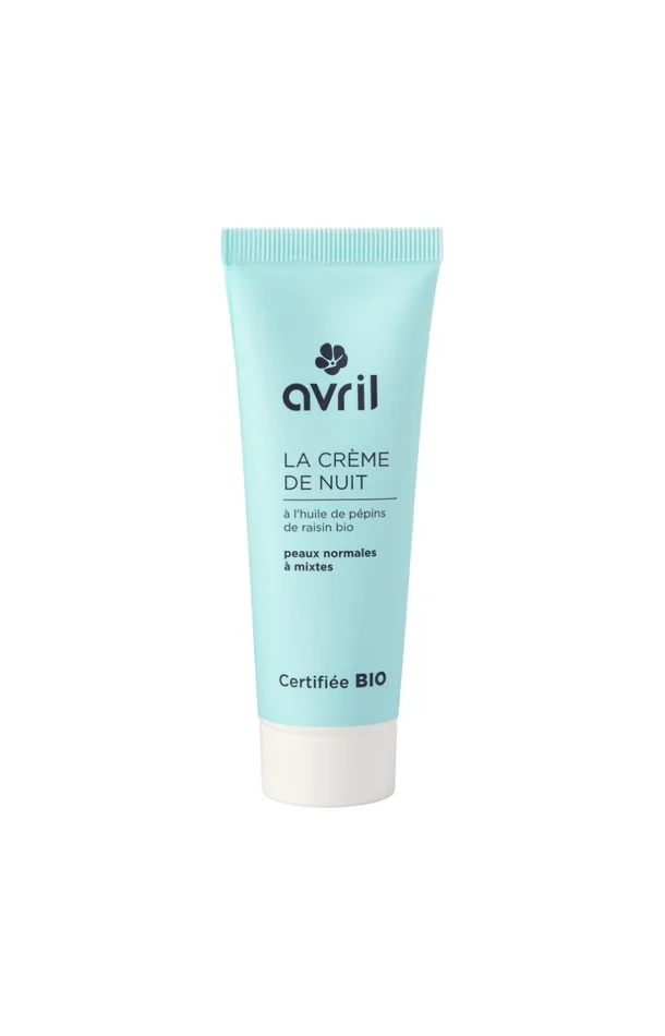 Crème de nuit bio – Peaux normales à mixtes – 50 ml